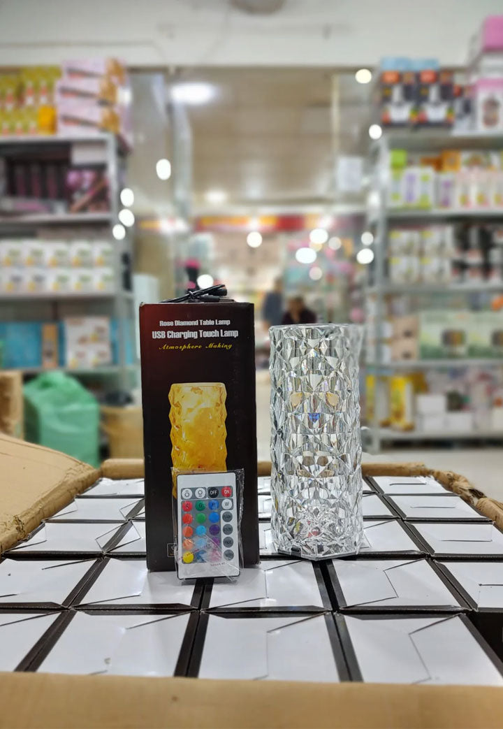 16-Color RGB Crystal Diamond Touch Lamp