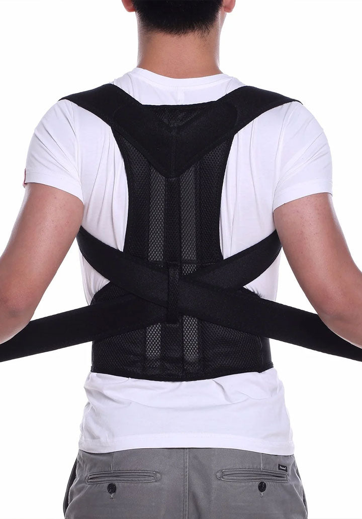 Adjustable Magnetic Posture Corrector Back Brace Support Belt for Upper Back Pain Relief