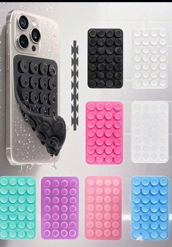 Double Side Silicone Suction Pad Phone Holder